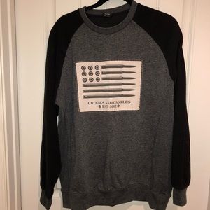 American flag crewneck
